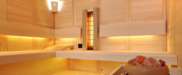 Sauna Kabine mit Infrarot