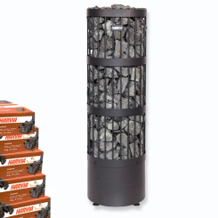 HARVIA Legend E Home Säulen Saunaofen - Fb. Schwarz incl. Saunasteine - 