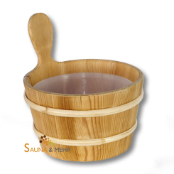 Sauna Aufguss Kübel 4 Ltr. "Komfort" Thermoholz 