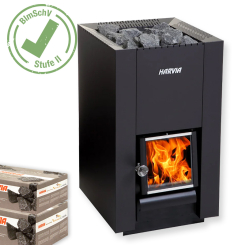 HARVIA Holz-Saunaofen Linear 18 Compakt incl. Saunasteine 