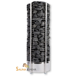 Sentiotec Tower Heater Saunaofen T6 - von 8 - 12 kW mit Saunasteinen 