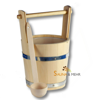Sauna Zubehör-Set "Maxi-One" Aufgusskübel und Schöpfkelle 